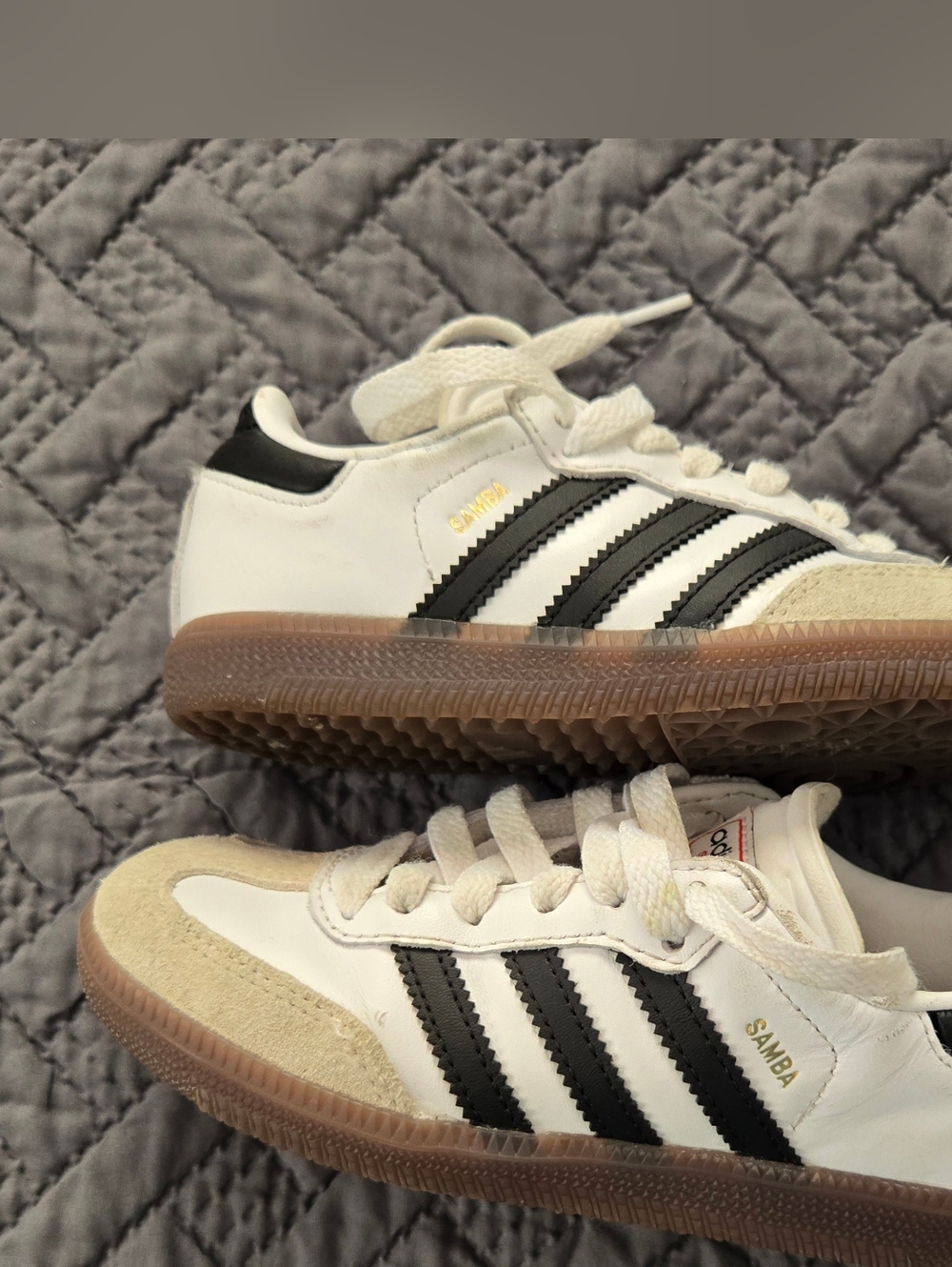 Adidas Samba Indoor Soccer Shoes Kids Size 12.5 White